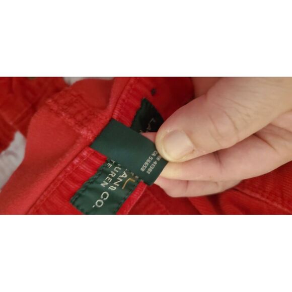 Vintage Ralph Lauren‎ Straight Corduroy Jeans Pants Trousers Size 10 P 31x28 Red - Picture 9 of 10